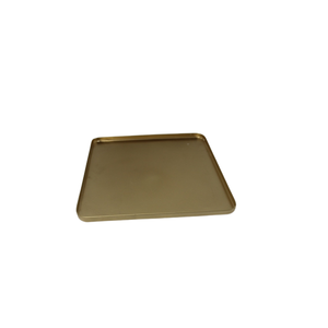 Plateau rectangle moderne en fer avec placage en laiton Meena plateau de service pour la maison Ramadan et décoration de table - Product Image 5