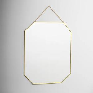<b>Antique</b> Luxury Modern Brass <b>Wall</b> <b>Mirror</b> Handmade Irregular Shaped with Brass Frame for Home Decor and Hanging - Product Image 3