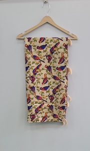 Scallop Resham Silk Thread <b>Floral</b> Trellis Pattern Duppattas All-Over Traditional Chunni Chunri <b>Scarf</b> - Product Image 3