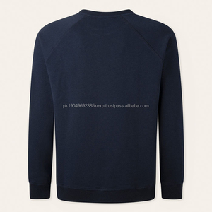 Moda Streetwear hombres cuello redondo sudadera hombres algodón sudadera de gran tamaño en blanco francés Terry precio al por mayor sudadera - Product Image 5