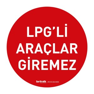 No LPG Vehicles Allowed Reflective Traffic Sign Flexible Aluminium Outdoor Sign <b>Board</b> - Product Image 1