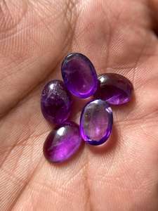 Top Qualité Naturel Bleu Violet Améthyste Ovale 8x10 Cabochon En Vrac Pierre Précieuse Pour La Fabrication De Bijoux En Or Fine Manufacaters - Product Image 3