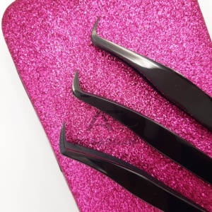 Pince à épiler pour extensions de cils de qualité supérieure, couleur plasma noir, 45, 65, 75, 90 degrés, pointe fine et lisse, pince à épiler pour volume de cils - Product Image 6