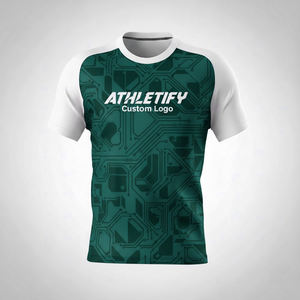Camiseta de fútbol personalizada para hombre, diseño de alta calidad con logotipo de equipo personalizado y números, ideal para juegos de fútbol y sesiones de práctica - Product Image 1