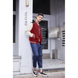 Nueva chaqueta con letras de béisbol personalizada para adultos y jóvenes de la mejor calidad, chaqueta universitaria de lana de Color - Product Image 3