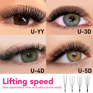 Prix d'usine, extensions de cils en forme de W, volume, individuelles, CC/DD/Curl, extensions de cils en forme de W, fournisseur de cils, 0.05/0.07 YY UU - Product Image 6
