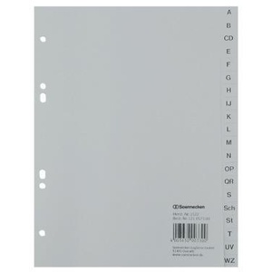 A-Z Index Soennecken DIN A5 Polypropylene Grey 20 Sheets Desktop Organizer - Product Image 1