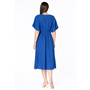 Robe de soirée fluide de qualité supérieure pour femmes avec sangle à la taille Mode personnalisée OEM ODM bon prix Fabrication en gros de grande taille - Product Image 3