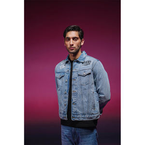 Chaqueta vaquera de la mejor calidad para hombre, chaqueta vaquera de manga larga de estilo otoñal a precio bajo para hombre - Product Image 5