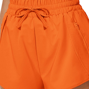 2024 été femmes taille haute décontracté survêtement Biker Shorts LOGO personnalisé conception respirante avec couleur unie - Product Image 6