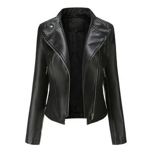 Nouveau style veste en cuir véritable à manches longues femme veste en cuir vêtements pour femmes meilleure qualité vestes en cuir personnalisées - Product Image 3