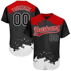OEM servicio nuevo caliente hombres sublimado béisbol Jersey diseño personalizado béisbol camisetas en precio barato Softball Jersey al por mayor - Product Image 4