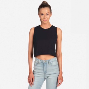 Faible GSM Respirant Femmes Col Rond T-shirt Chemisier Tops Charcoal Crop T-shirts - Product Image 5