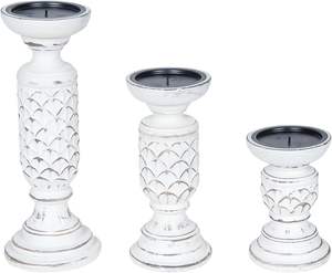 เสาเทียนไม้ทันสมัยพร้อมดีไซน์สับปะรดไม่เหมือนใครสำหรับตกแต่งบ้านในเทศกาลคริสต์มาสและสร้างบรรยากาศ - Product Image 3