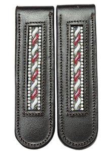 Clip de bota de montar de cuero con adornos de cristal para productos de caballo - Product Image 6