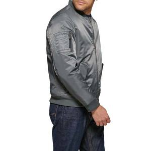 Veste décontractée à col montant avec fermeture éclair, antibactérienne, logo frontal pour hommes et femmes, coupe ample, vêtements de travail en plein air, vestes bomber d'automne - Product Image 6