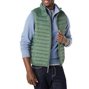 Meilleure vente Veste en toile légère pour hommes pour l'hiver Gilet bouffant coupe-vent avec style High Street en polyester - Product Image 1