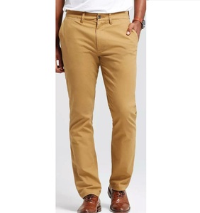 Nuevo estilo OEM logotipo personalizado Hip Hop Mid Rise hombres Chino pantalones 100% algodón transpirable verano gran oferta - Product Image 5