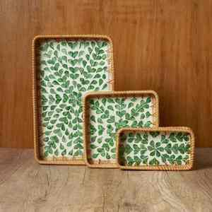 Plateau de service en nacre de luxe, design Art Déco, pour mariage, Diwali, Ramadan, Pâques, plateaux de service décoratifs - Product Image 5