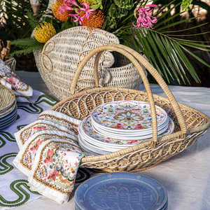 Panier décoratif en rotin tissé - Product Image 6