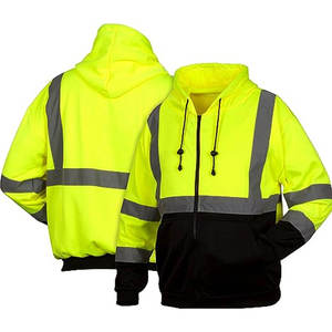 OEM Custom Lightly Used Safety <b>Jackets</b> with Hi-Vis Reflective Design Solid <b>Pattern</b> and Front Logo Position - Product Image 3