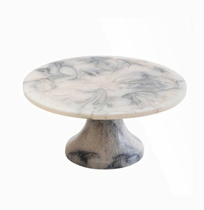 Support à gâteau en marbre au design tendance et nouveau pour la présentation de cupcakes et de pâtisseries, améliorant le style de la table de dessert avec une finition luxueuse - Product Image 1