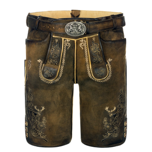 Pantalones Cortos Tradicionales Bávaros de Cuero, Pantalones Cortos Personalizados Únicos para Hombre - Product Image 5