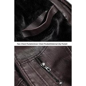 Veste en cuir véritable de haute qualité, streetwear, mode, OEM, ODM, vente en gros - Product Image 6