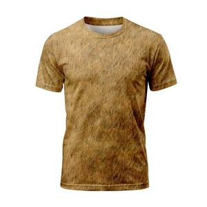 เสื้อยืดวิ่งแห้งเร็วของผู้ชายพิมพ์โลโก้และลวดลาย100% ผ้าโพลีเอสเตอร์แบบไม่ทอ - Product Image 1