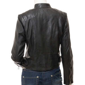 Best Design Premium Quality <b>Women's</b> Autumn Leather <b>Jackets</b> with Satin Fabric Breathable & Waterproof Customizable Colors & Logo - Product Image 2