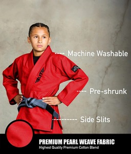 Kimono Kimono de Jiu Jitsu avec logo personnalisé, tissage de perles BJJ Gi, compétition professionnelle pour enfants, uniforme durable, fournisseur OEM d'arts martiaux - Product Image 2