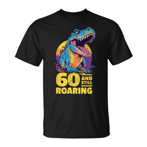 T-shirt pour le 60e anniversaire de T-Rex, design rugissant de dinosaure, pour les 60 ans - Product Image 2