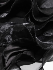 Chaqueta Casual con Volantes de Malla para Mujer, Solapa, Manga Larga, Estilo Holgado, Primavera Otoño 2025 - Product Image 5