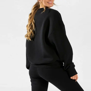 Wholesale Custom Logo Cotton Oversized Women Gym Hoodies Women Gym CLothing Workout Training Pullover Hoodie For Women - Product Image 2