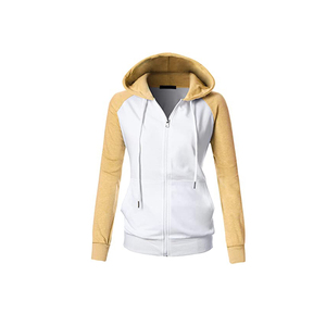 Unisex Hooded <b>Zip</b>-<b>Up</b> Sweatshirt Raglan Sleeve <b>White</b> Purple Solid Color Casual Regular Fit Breathable French Terry Autumn Knitted - Product Image 2