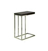 Table d'appoint moderne en métal en forme de C pour canapé-lit, table portable avec plateau en métal, base en fer doré, meubles de salon faits à la main