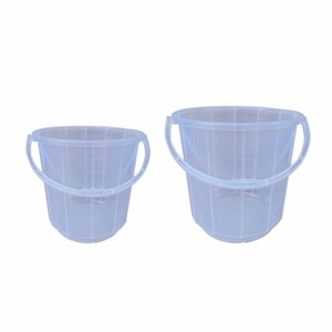 Compre un Cubo de Plástico PP Ecológico de Alta Calidad de 3L con Asa y Tapa, Disponible en Colores Transparentes y Forma Redonda - Product Image 1