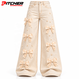 Jeans de Mezclilla para Mujer al por Mayor, Jeans Utilitarios para Marcas de Ropa Urbana, Suministro de Mezclilla Personalizada de Marca Privada - Product Image 5