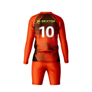 Ensemble de gardien de but rembourré personnalisé respirant | Maillot à manches longues et short sublimés avec approvisionnement OEM/ODM - Product Image 2