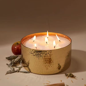 Pot à bougie en métal réutilisable pour la fabrication de bougies DIY, parfait pour les amateurs d'artisanat et les passionnés de décoration intérieure - Product Image 1