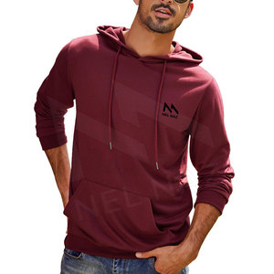 Sweat à capuche de couleur unie avec couverture complète de pull Sweat à capuche complet imprimé pour hommes Vente en gros Sweats à capuche pour hommes Matériel personnalisé - Product Image 3