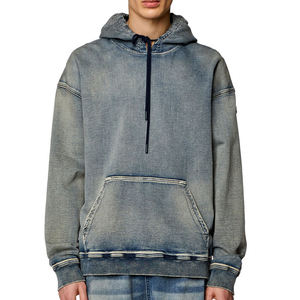 Automne à capuche Denim veste hommes Hip Hop jean manteau rétro jean veste rue décontracté Bomber vestes hommes femmes vêtements d'extérieur à capuche - Product Image 5