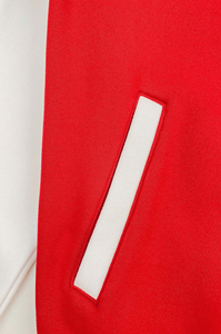 Veste universitaire rouge blanc unisexe avec col montant personnalisé Combinaisons Letterman pour hommes pour l'hiver - Product Image 3