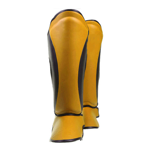 Protège-tibia en nylon multicolore personnalisé Protège-tibias en cuir résistant aux arts martiaux Protège-cou-de-pied de boxe pour la protection des jambes - Product Image 5
