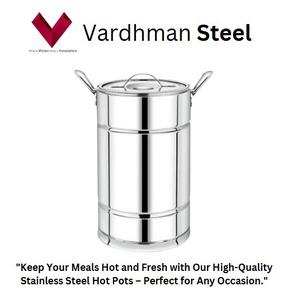 Grande marmite en acier inoxydable 10LTR avec fond à induction Design classique Vente à forte demande pour casseroles en métal pour soupe - Product Image 2