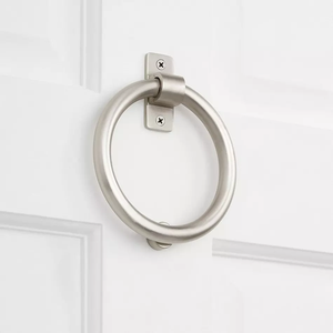 Aldaba de puerta de latón de forma y diseño únicos, elegante acabado con revestimiento negro para puertas de casa, Decoración elegante, aldaba de puerta - Product Image 4