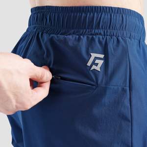 Performance Teal <b>Trousers</b> for Men XL/Large Lightweight Woolen Fabric with Pleat Decoration <b>Waterproof</b> for Spring Season - Product Image 5