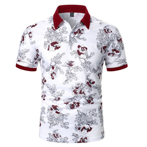 Polo de manga corta para hombre, camiseta de polo de color contrastante, ropa nueva, ropa de calle de verano, tops informales de moda para hombre - Product Image 4