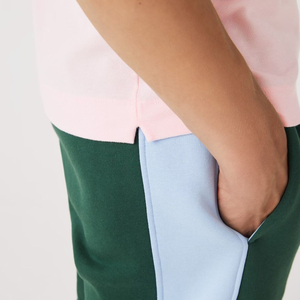 ผ้าปิเก้คอตตอนยืดสีแดง 100% สำหรับเสื้อโปโล ปักโลโก้ตามสั่ง ทรงปกติ กระดุมซ่อน แถบยางยืด ลายเรียบ ผ้าถัก - Product Image 5