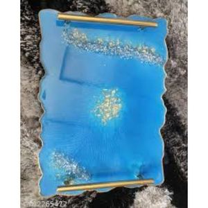 Bandeja de servicio de resina de diseño hecho a mano estándar de una sola pieza con forma y tamaño personalizados a un precio muy barato - Product Image 3